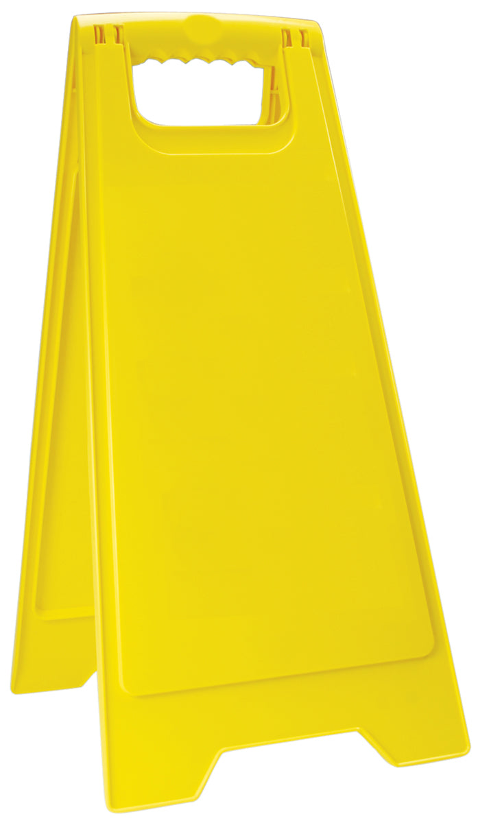 25" X 12" Yellow Plastic FOLD-UPS® Floor Signs "None"