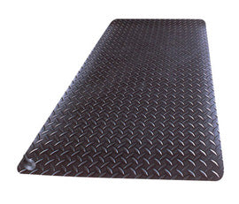 Superior Manufacturing 3' X 12' Black PVC NoTrax® Diamond Stat™ Anti Fatigue Floor Mat