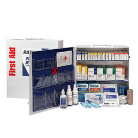 RADNOR™ White Metal Portable Or Wall Mount  First Aid Cabinet