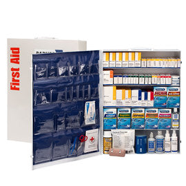 RADNOR™ White Metal Portable Or Wall Mount  First Aid Cabinet