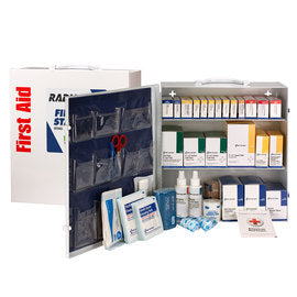 RADNOR™ White Metal Portable Or Wall Mount  First Aid Cabinet