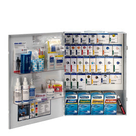 RADNOR™ White Metal Wall Mount 150 Person X-Large First Aid Cabinet