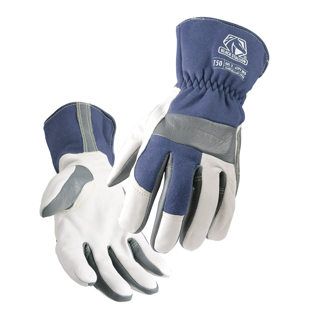 Black Stallion Premium Grain Goatskin & FR Cotton TIG Welding Glove - T50