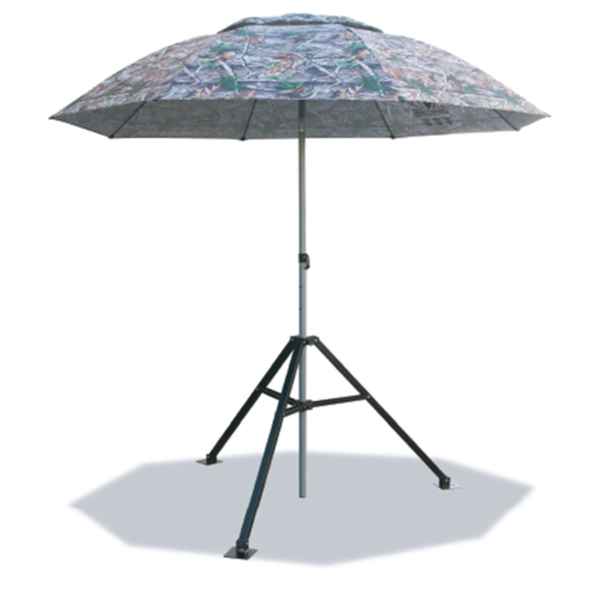 Black Stallion Heavy Duty Industrial Umbrella And Tripod Stand Combo Set (Camouflage) - UB250-CAM