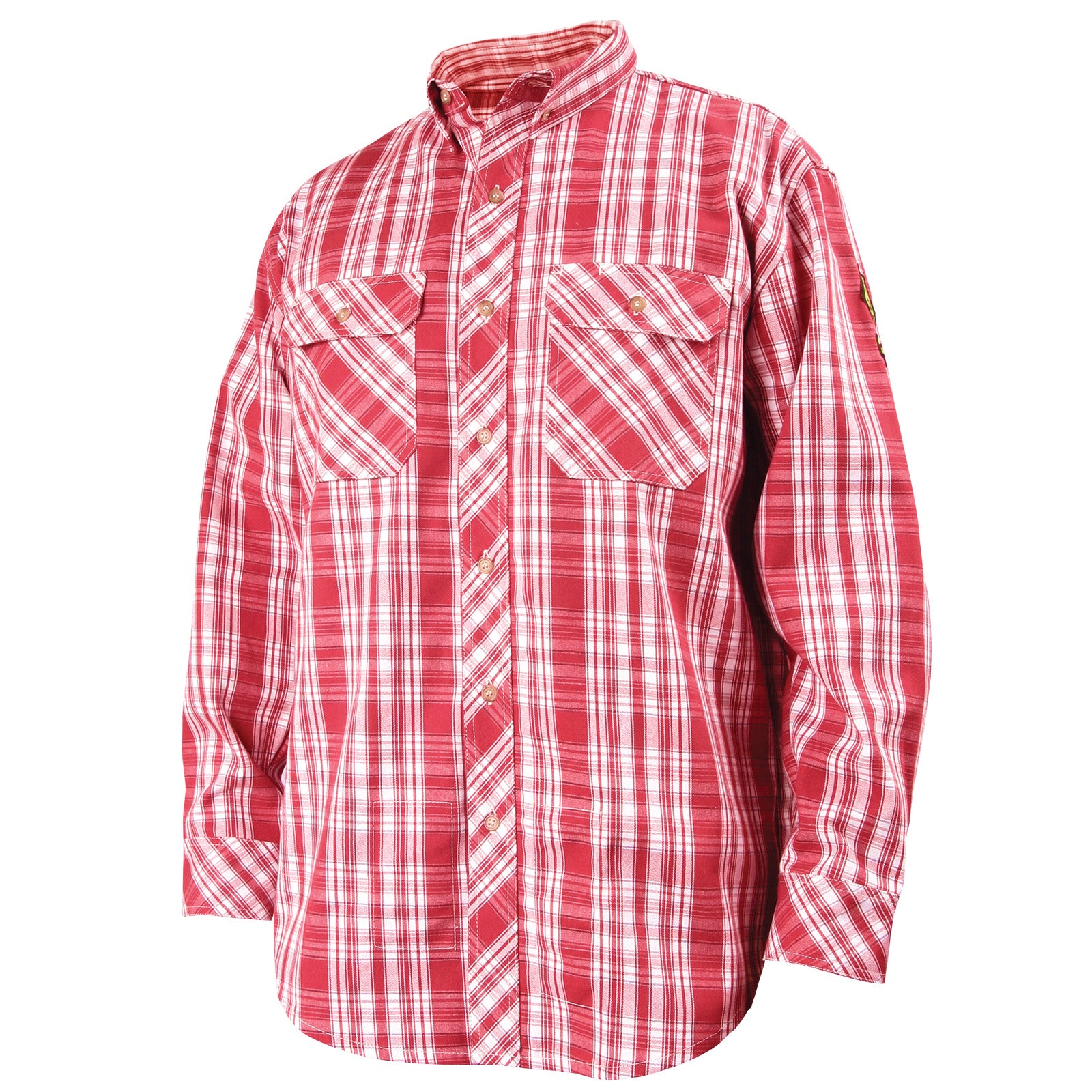 Black Stallion AR/FR Cotton Work Shirt, Red Plaid - WF2110-PR