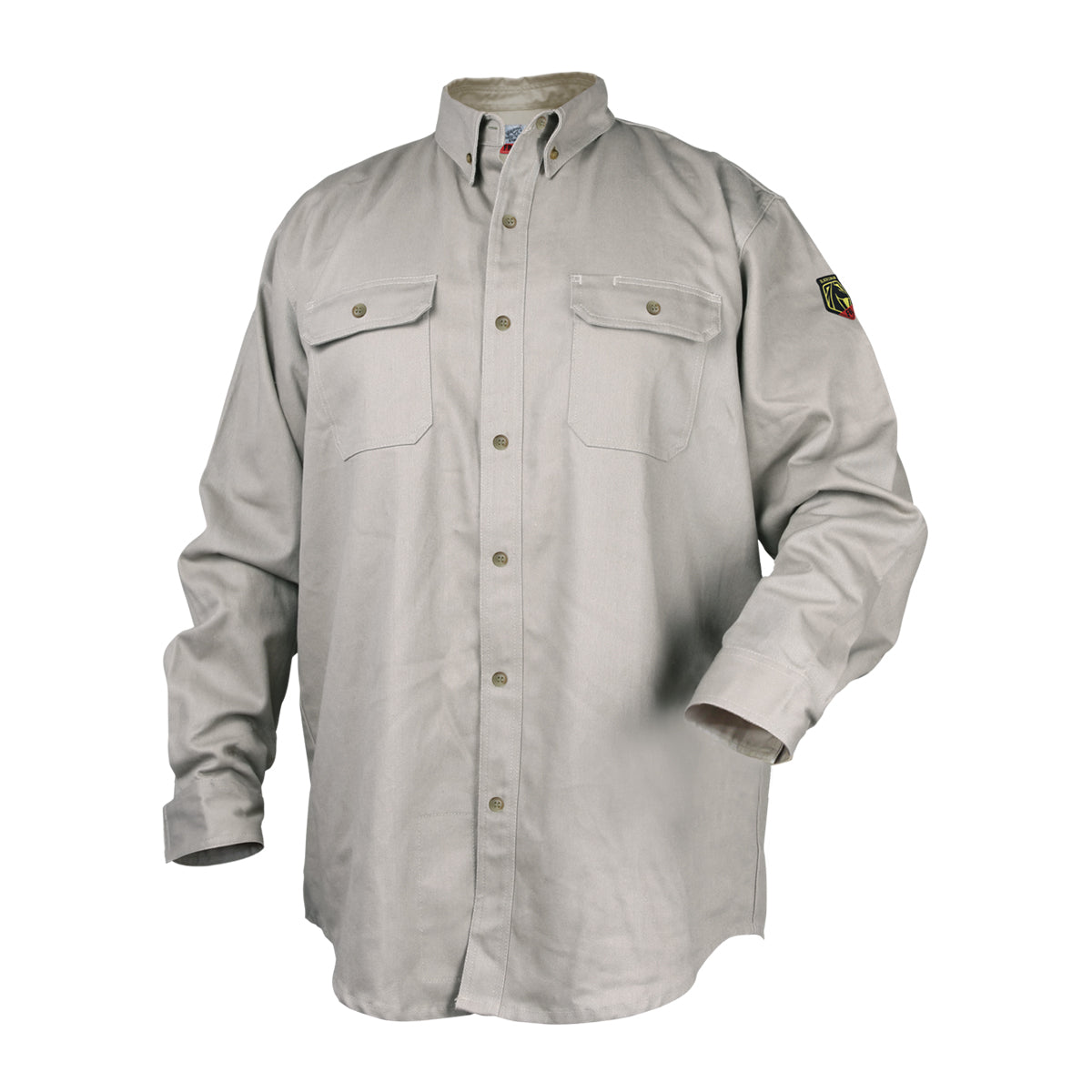 Black Stallion 7 oz. FR Cotton Work Shirt, Stone Khaki - WF2110-ST