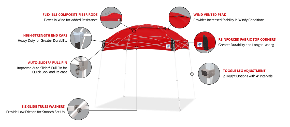 E-Z UP Dome® 10' x 10' Canopy