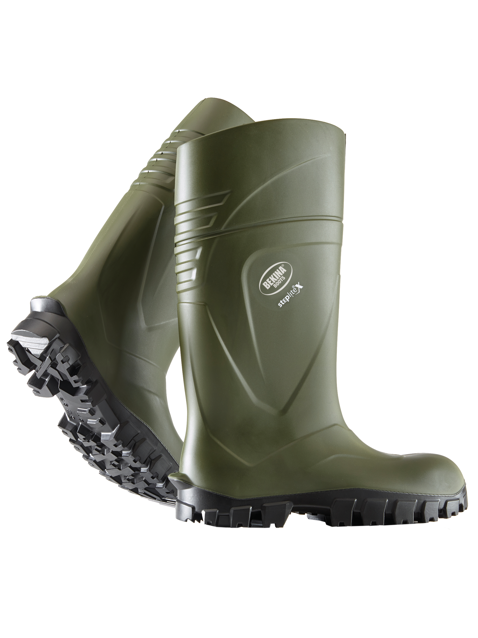 Bekina Steplite Soft Toe Boots Green