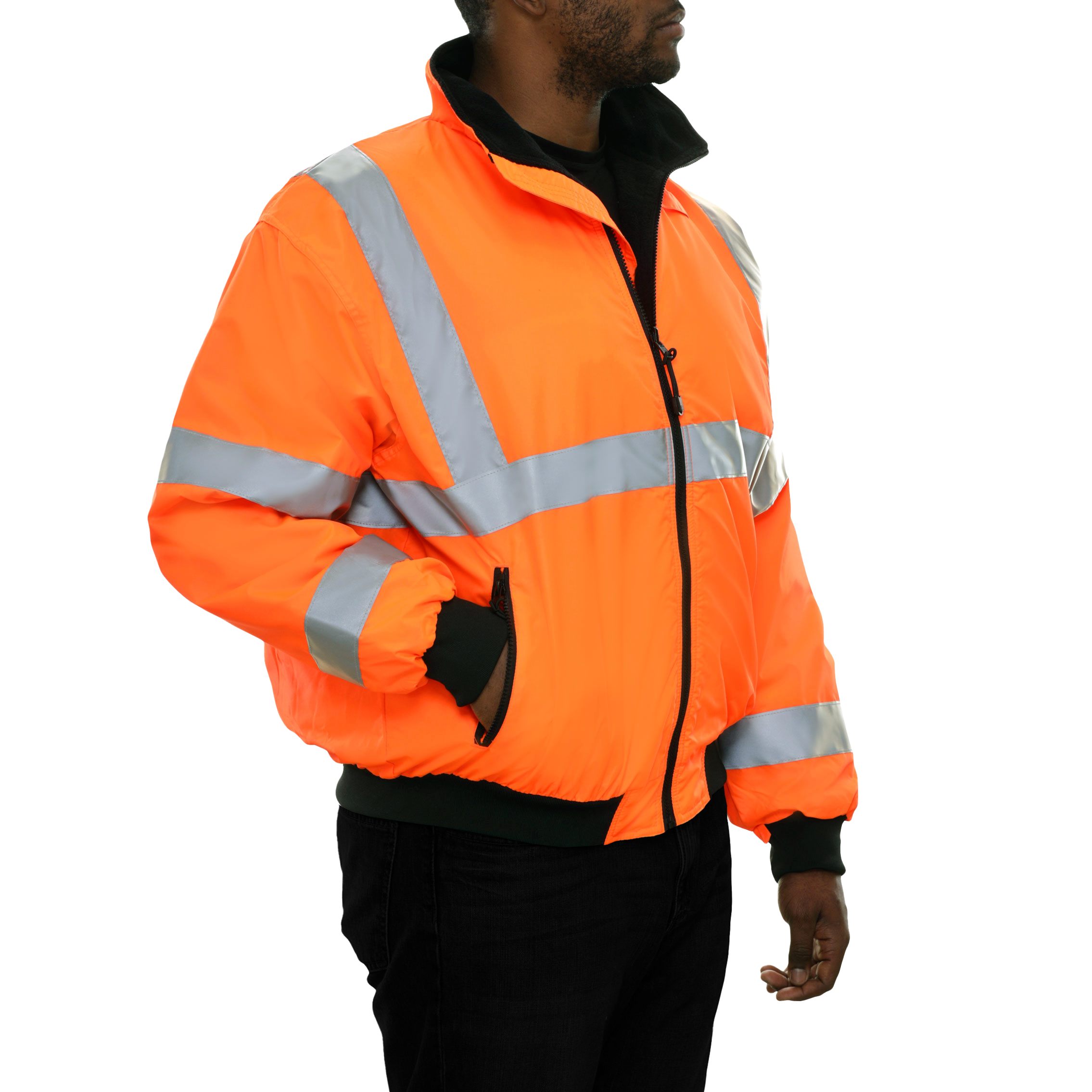 Safety Jacket Orange Hi Vis 3-Season Water Resistant-eSafety Supplies, Inc