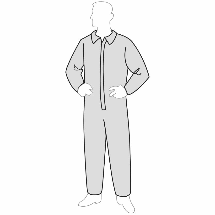 Liberty - Permagard Coverall - Open Wrists & Ankles - Case of 25-eSafety Supplies, Inc