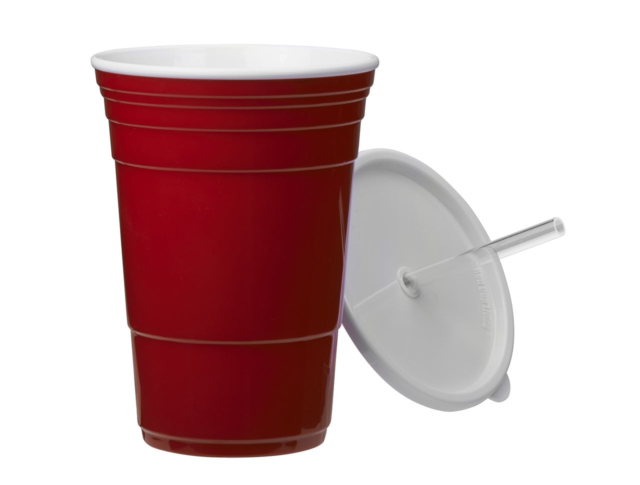 RED CUP LIVING- 24 OZ. CUP WITH LID & STRAW-eSafety Supplies, Inc