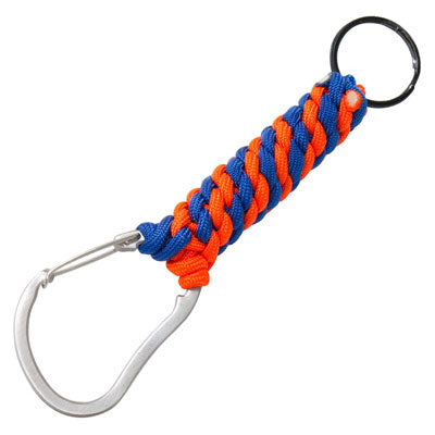 Eiger Paracord Carabiner Keychain - Orange / Royal Blue-eSafety Supplies, Inc