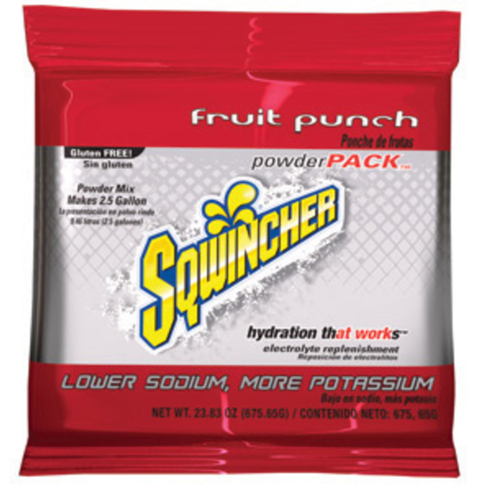 Sqwincher 23.83 Ounce Powder Pack Powder Concentrate Package Electrolyte Drink (32 Electrolyte Drinks - Pack)-eSafety Supplies, Inc