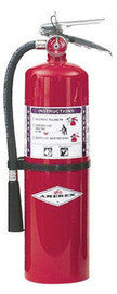 AmerexÂ® 10 Pound Stored Pressure Purple K Dry Chemical 80-B:C Fire Extinguisher For Class B And C Fires With Chrome Plated Brass Valve, Wall Bracket, Hose And Nozzle-eSafety Supplies, Inc