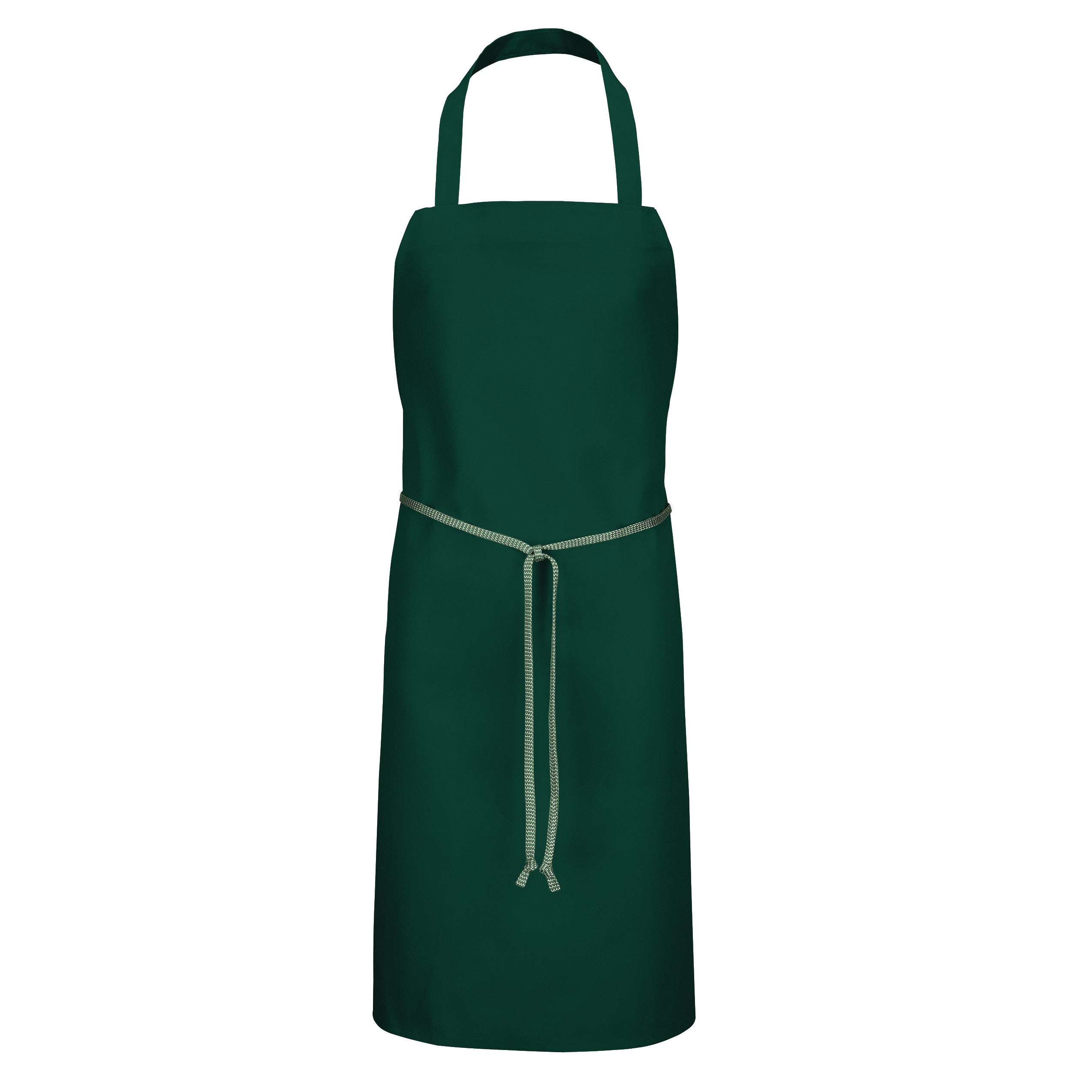 Poly-Cotton Standard Bib Apron 1430 - Hunter Green-eSafety Supplies, Inc