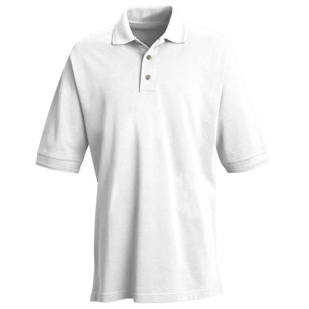 Red Kap Men's Basic Pique Polo 7701 - White-eSafety Supplies, Inc