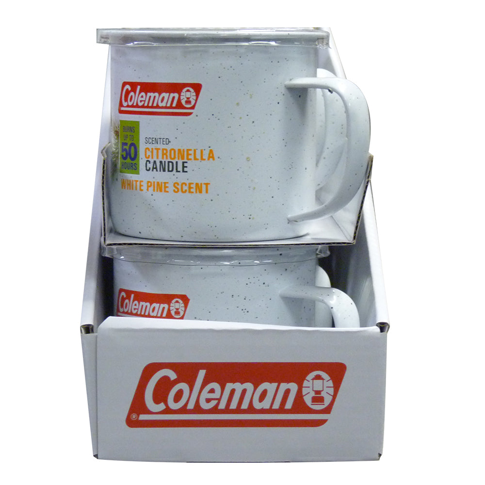 Coleman Scented Citronella Mug Candle Campfire Scent