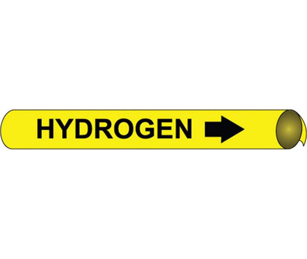 Hydrogen Precoiled/Strap-On Pipe Marker-eSafety Supplies, Inc