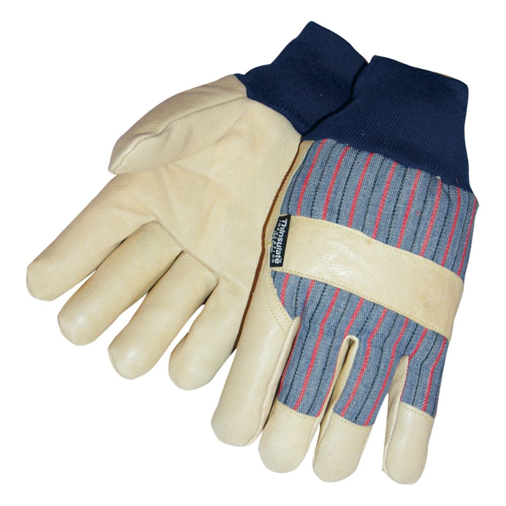 Tillman Pearl And Blue Pigskin Thinsulate Lined Cold Weather Gloves-eSafety Supplies, Inc