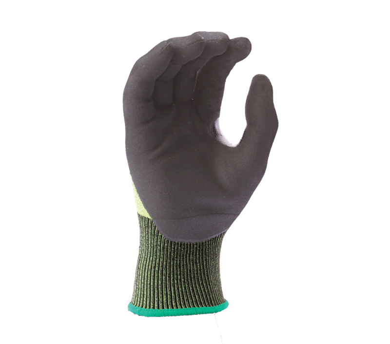 18G HDPE, Micro-Foam Nitrile palm coated, Reinforced Thumb Crotch, ANSI Cut A2, Touchscreen compatible-eSafety Supplies, Inc