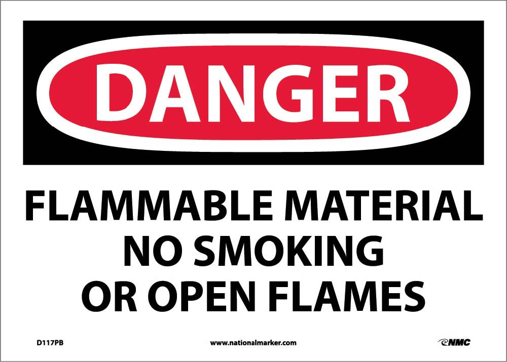 Danger Flammable Material Sign-eSafety Supplies, Inc