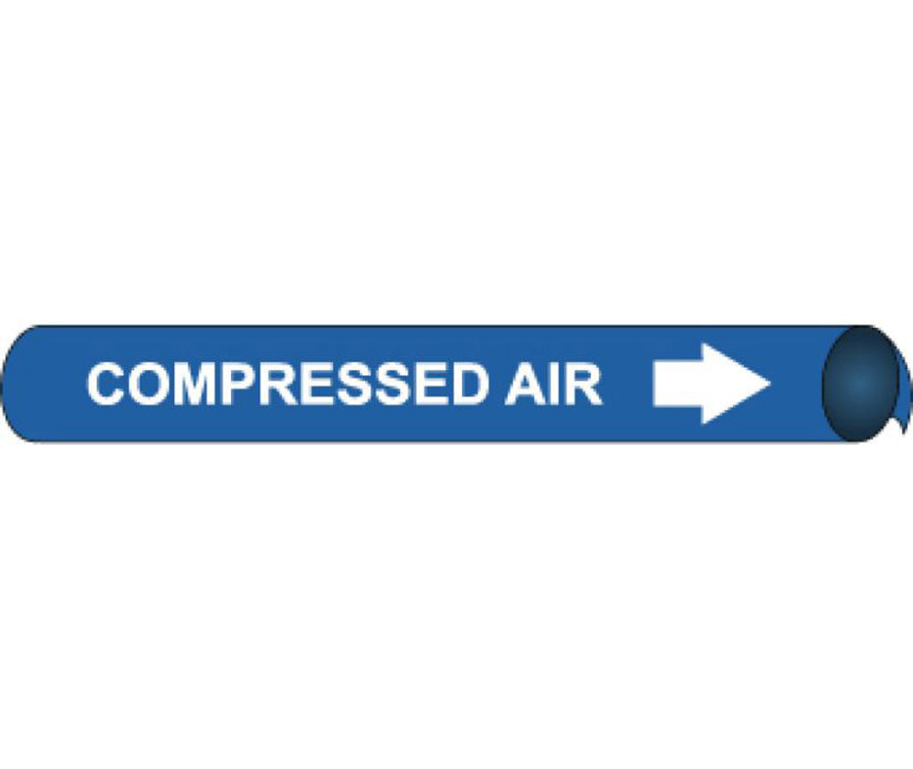 Compressed Air Precoiled/Strap-On Pipe Marker-eSafety Supplies, Inc