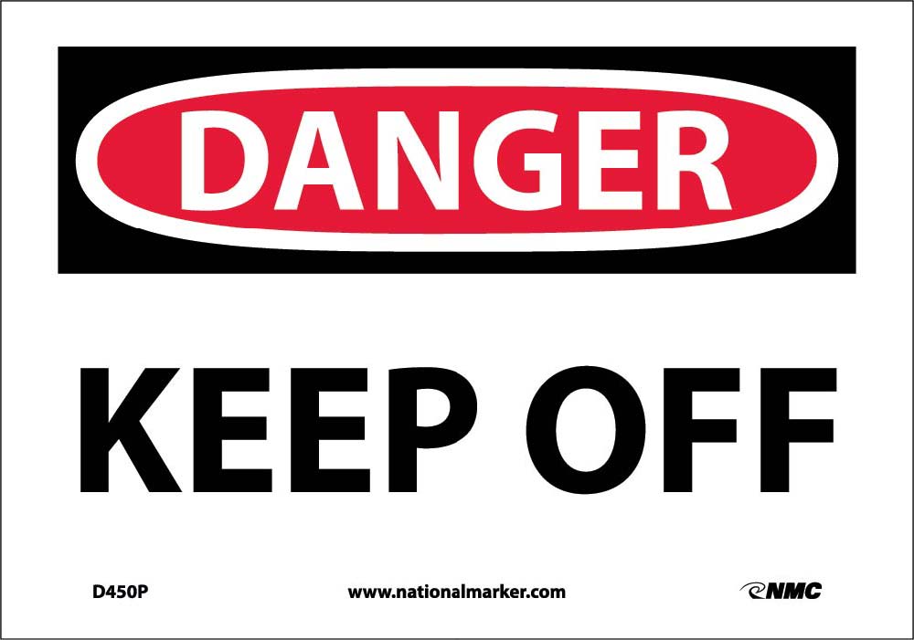 Danger Keep Off Sign-eSafety Supplies, Inc