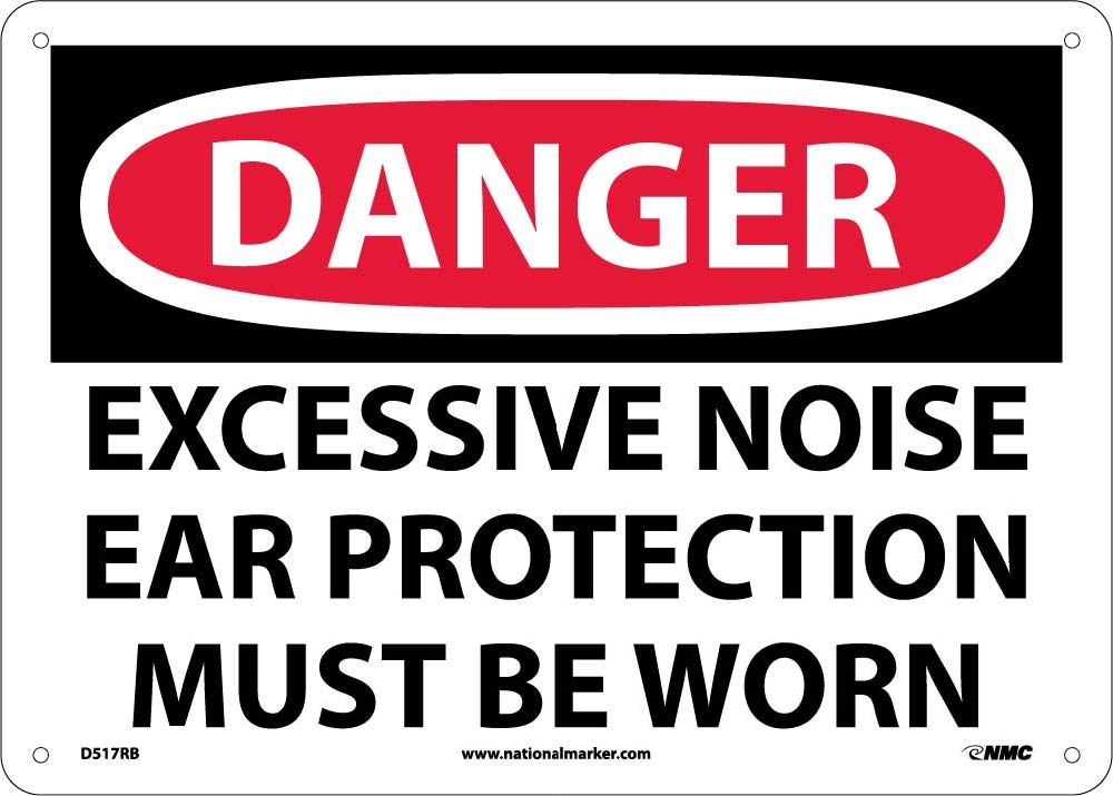 Danger Ear Protection Must Be Worn Sign-eSafety Supplies, Inc