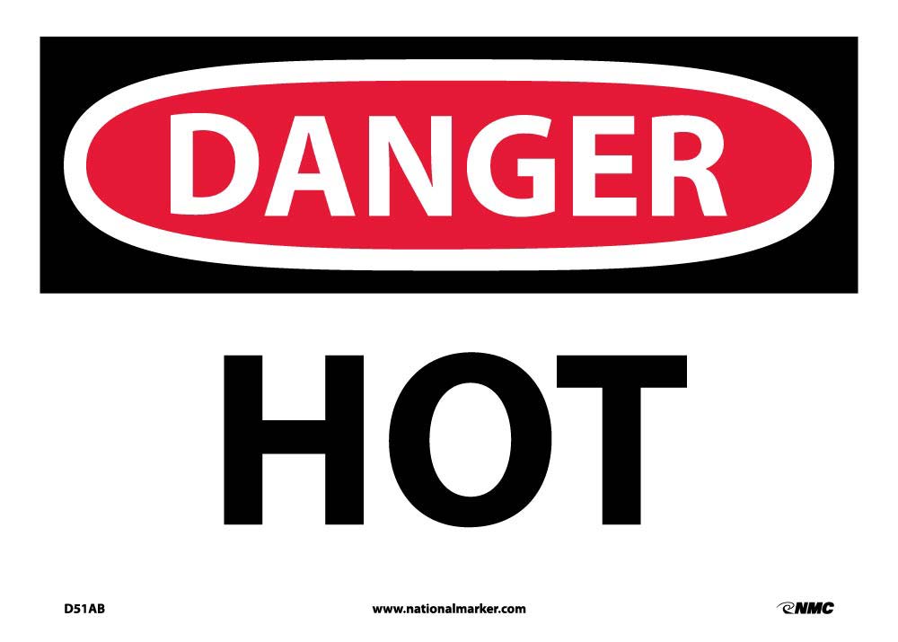 Danger Hot Sign-eSafety Supplies, Inc