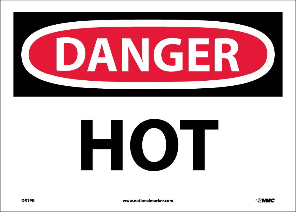 Danger Hot Sign-eSafety Supplies, Inc