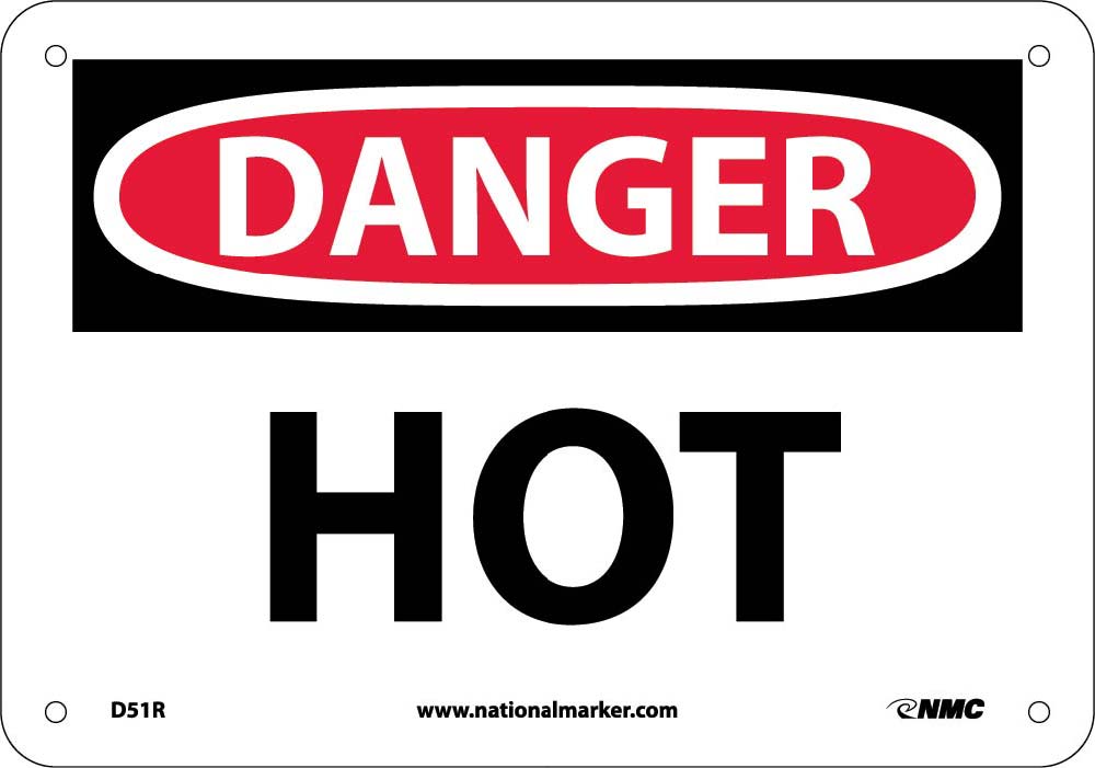 Danger Hot Sign-eSafety Supplies, Inc