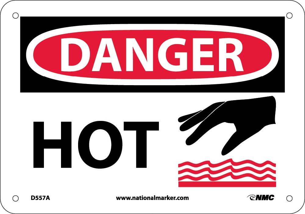 Danger Hot Sign-eSafety Supplies, Inc