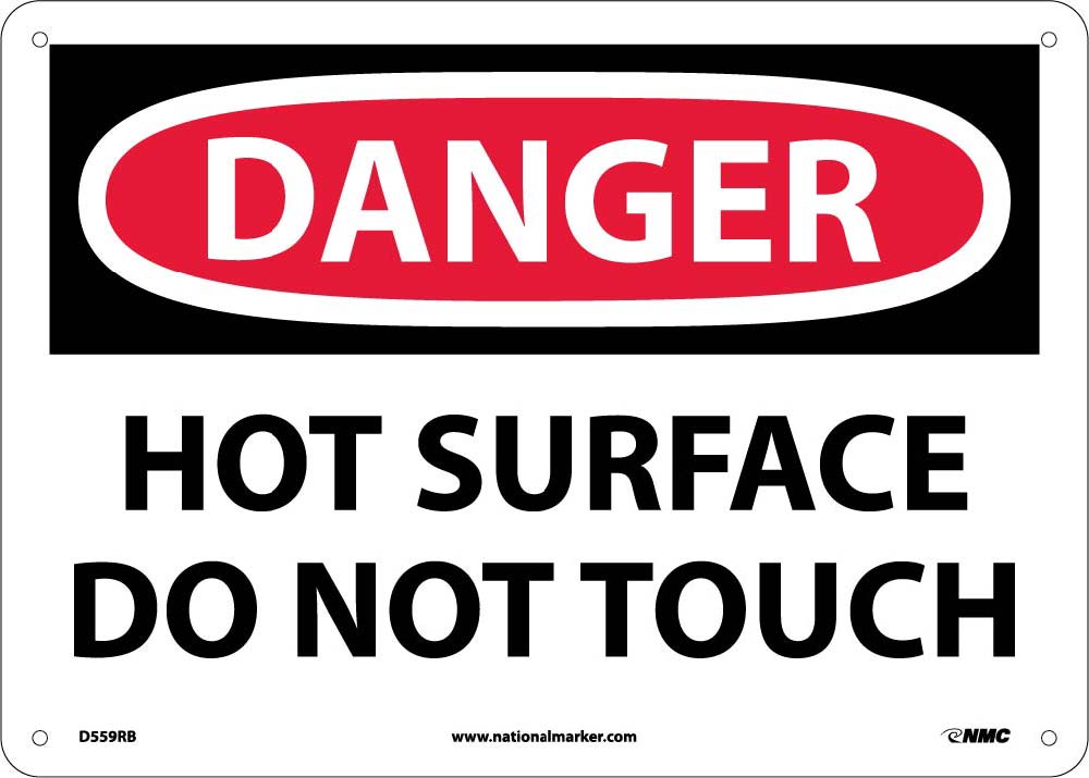 Danger Hot Surface Do Not Touch Sign-eSafety Supplies, Inc