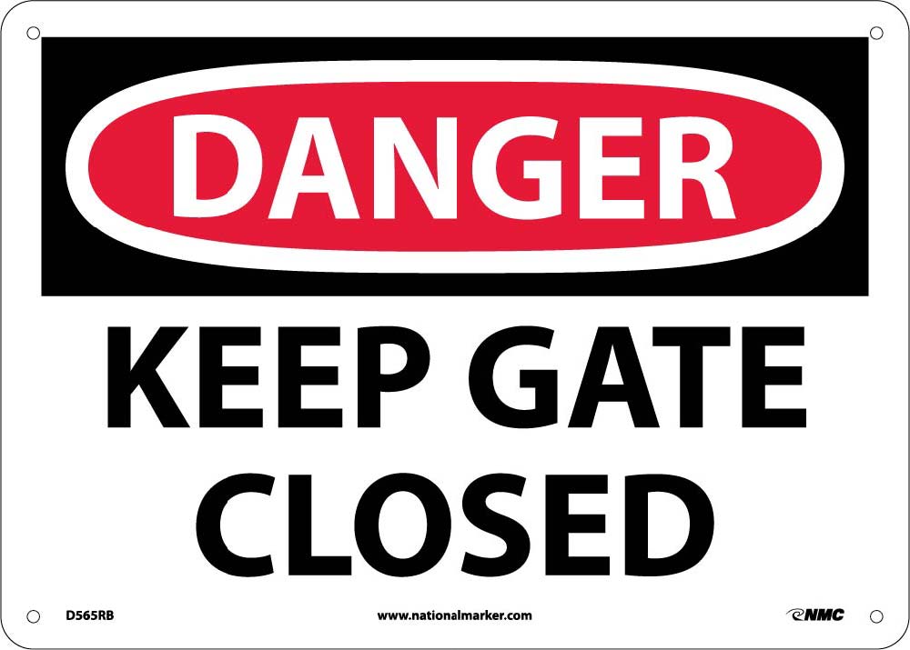 Danger Keep Gate Closed Sign-eSafety Supplies, Inc