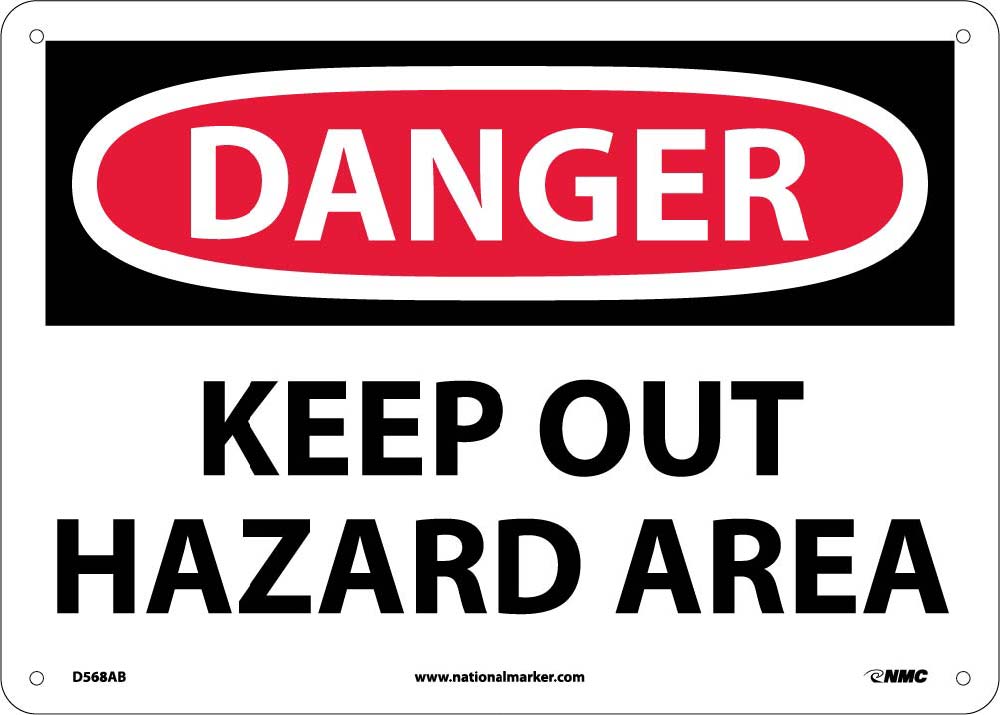 Danger Keep Out Hazard Area Sign-eSafety Supplies, Inc