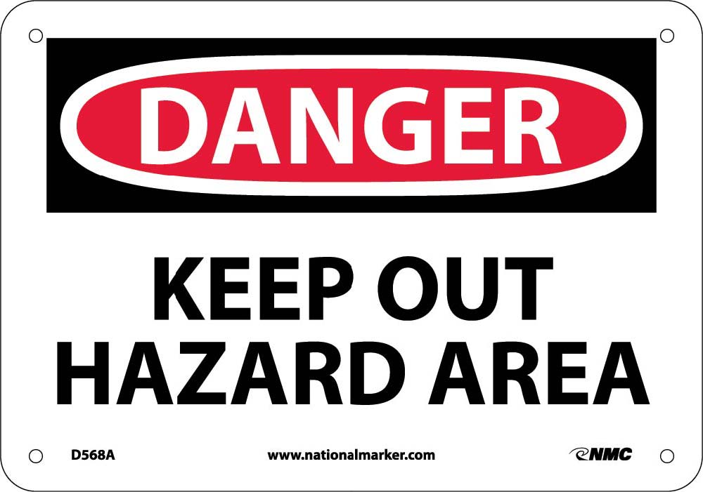 Danger Keep Out Hazard Area Sign-eSafety Supplies, Inc