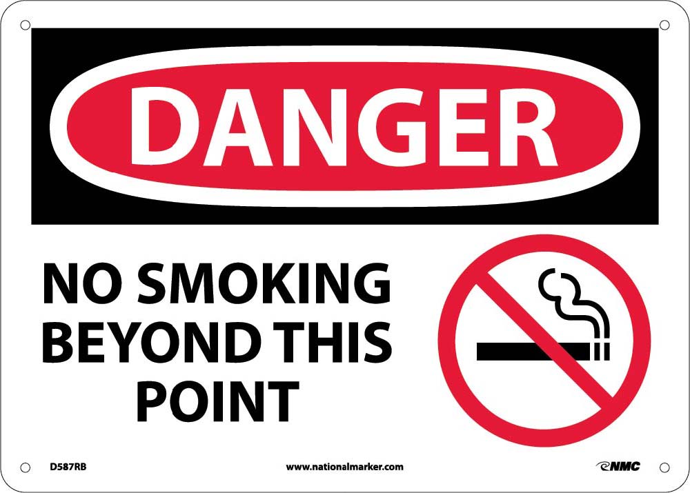 Danger No Smoking Beyond This Point Sign-eSafety Supplies, Inc