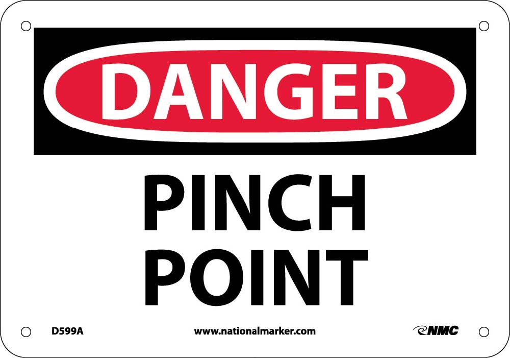 Danger Pinch Point Sign-eSafety Supplies, Inc