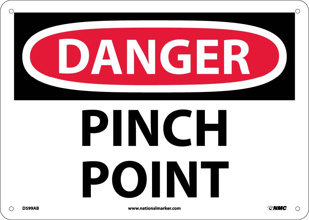 Danger Pinch Point Sign-eSafety Supplies, Inc