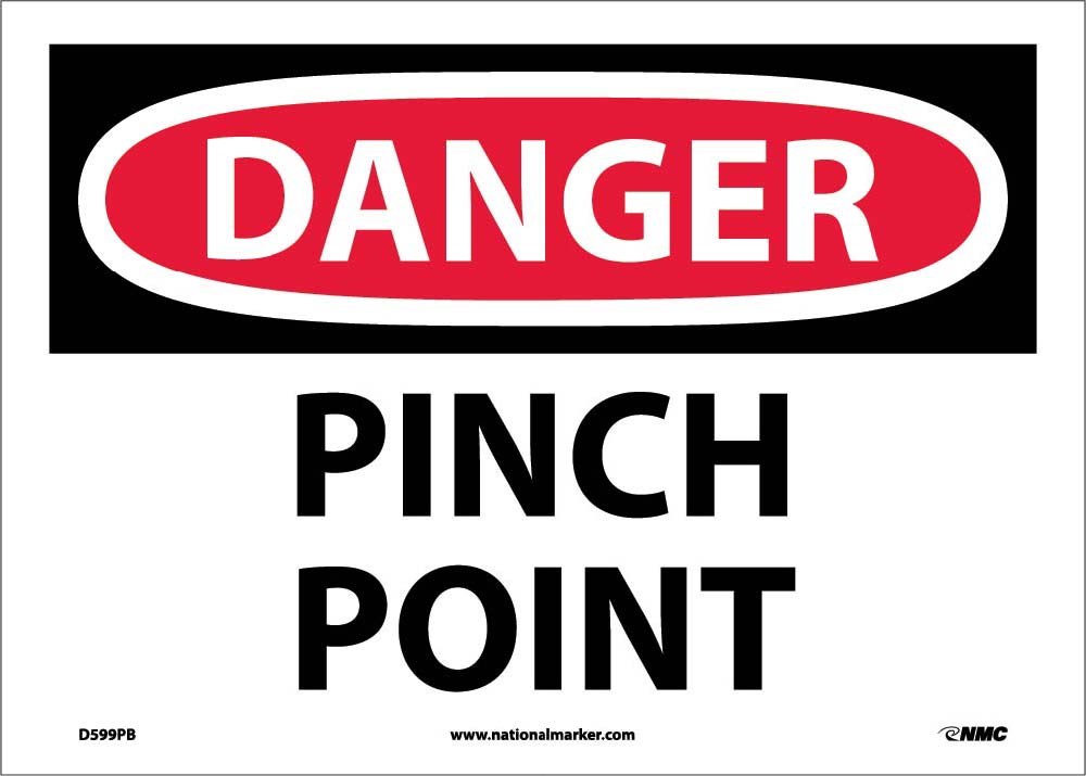 Danger Pinch Point Sign-eSafety Supplies, Inc