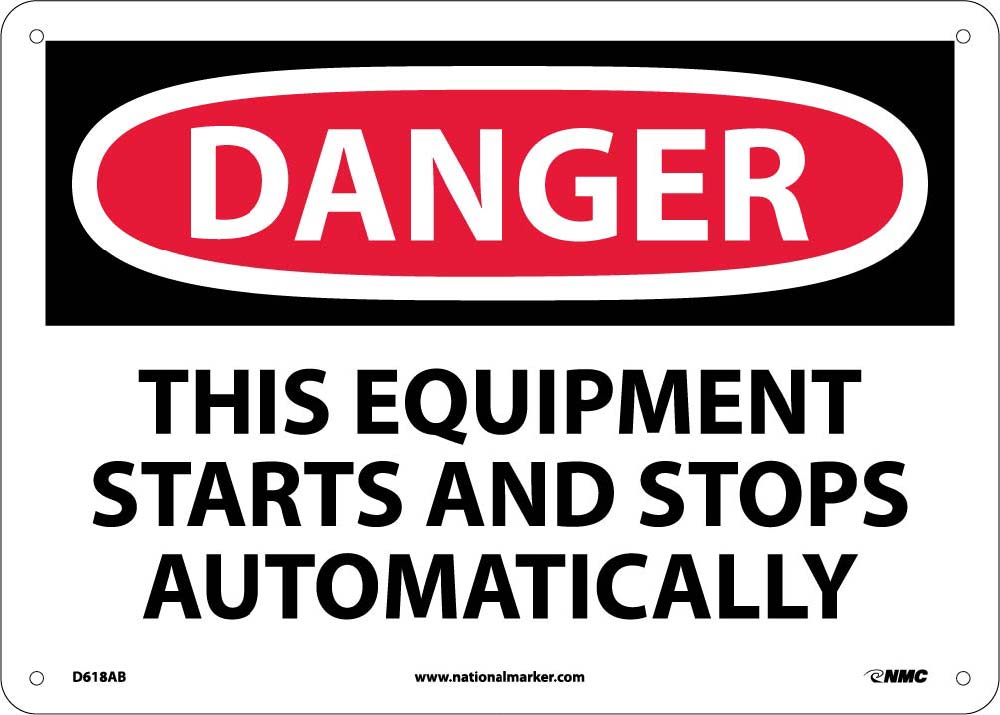 Danger Equipment Safety Sign-eSafety Supplies, Inc