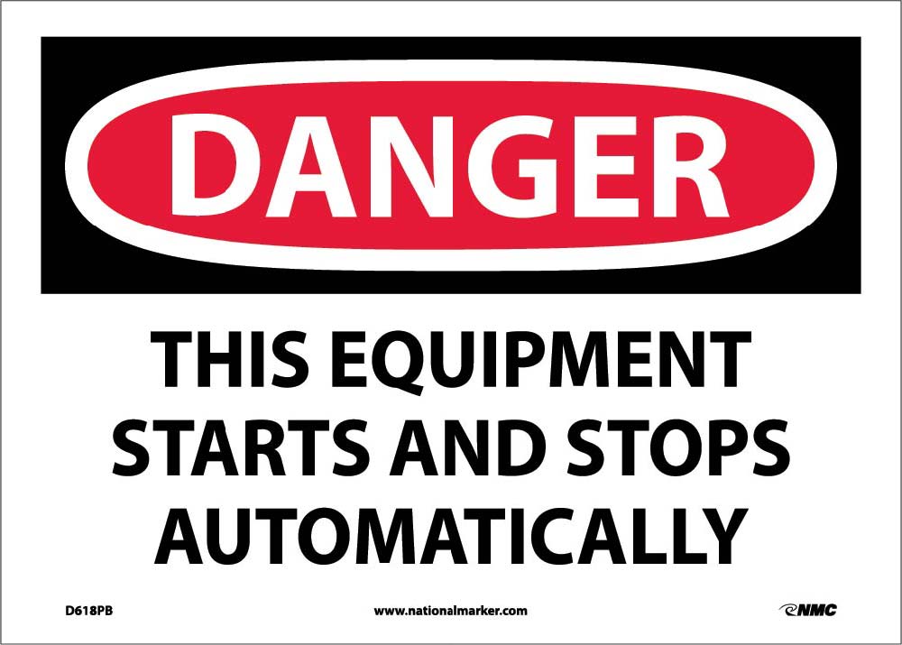 Danger Equipment Safety Sign-eSafety Supplies, Inc