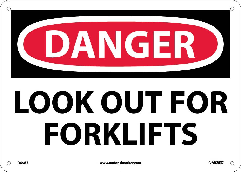 Danger Look Out For Fork Lifts Sign-eSafety Supplies, Inc