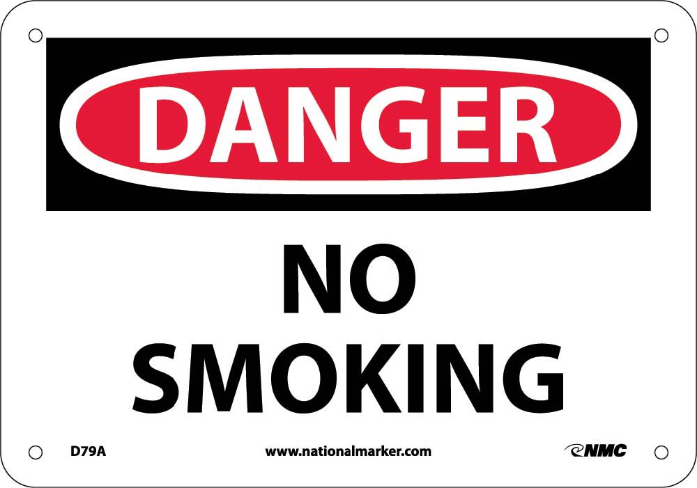 Danger No Smoking Sign-eSafety Supplies, Inc