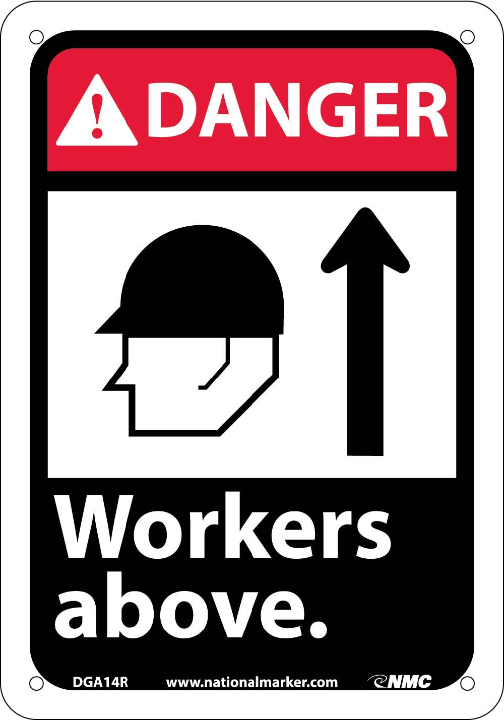 Danger Workers Above Sign-eSafety Supplies, Inc