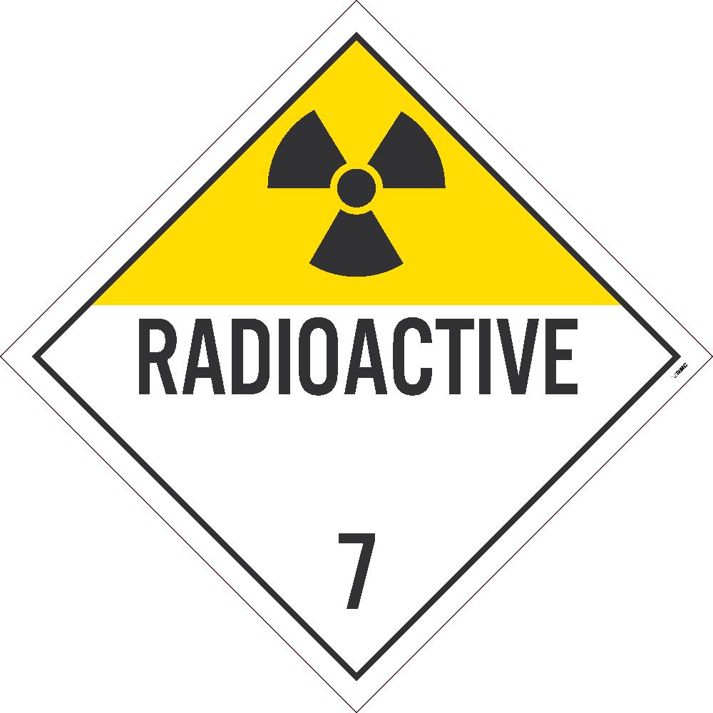 Placard, Radioactive 7, 10.75X10.75, Tag Board - DL16TB-eSafety Supplies, Inc