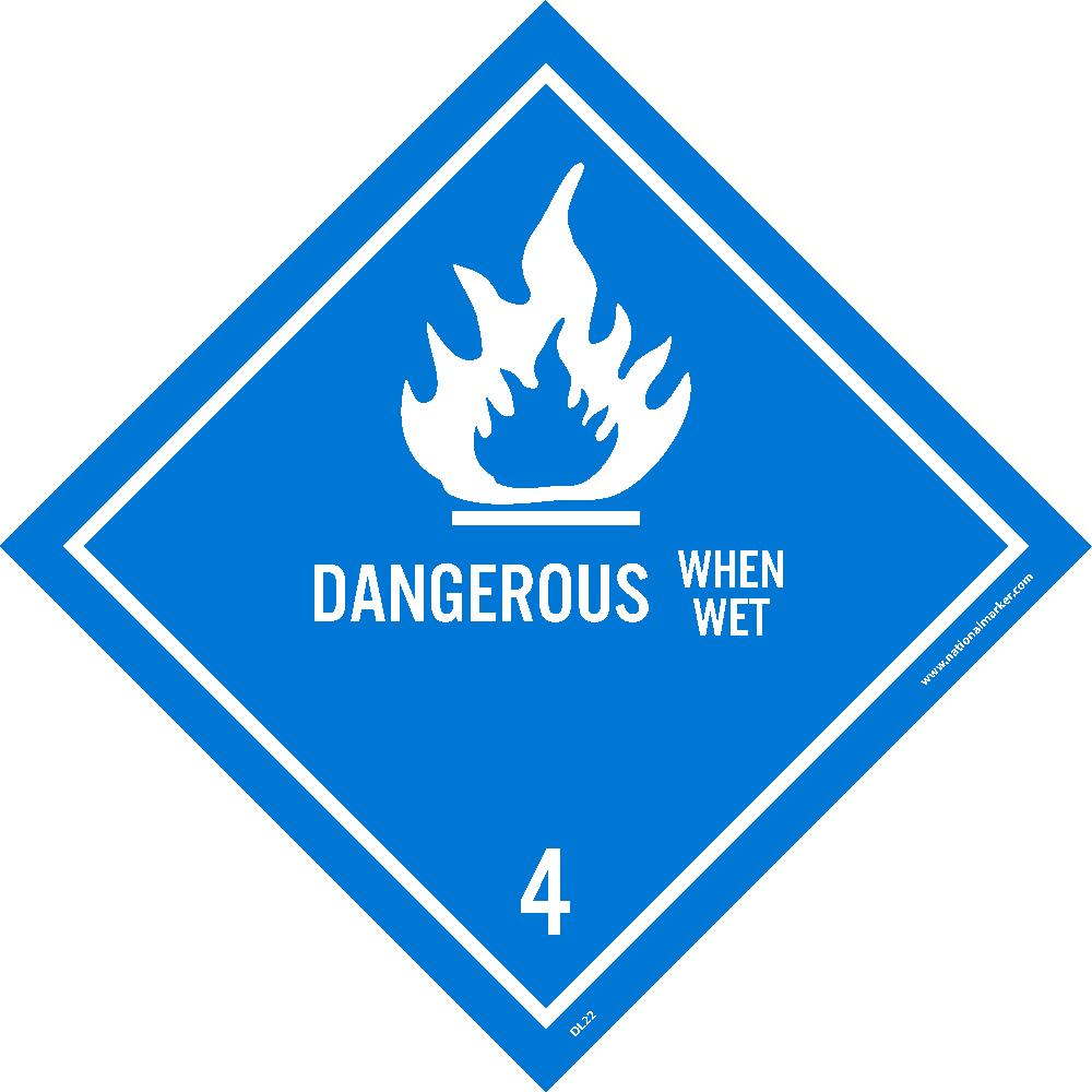 Dangerous When Wet Label-eSafety Supplies, Inc