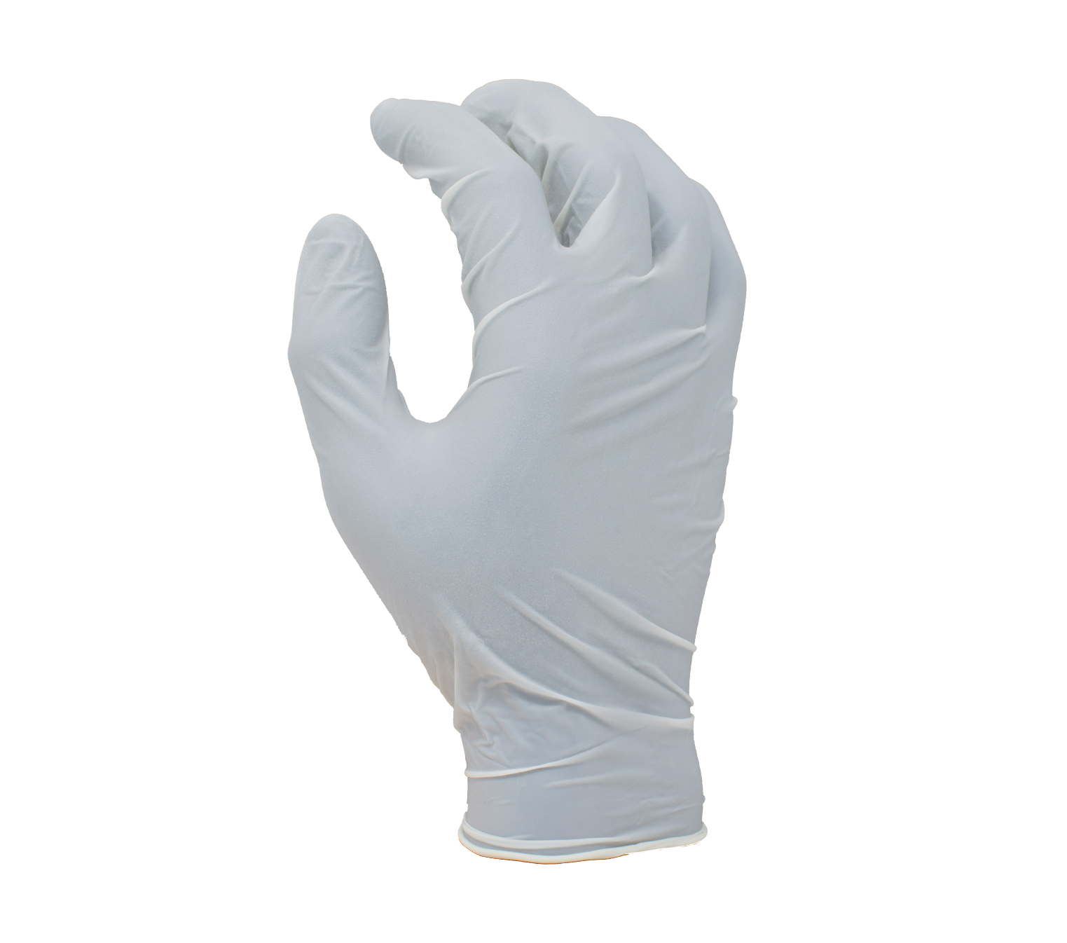 3.5 Mil White Latex Disposable Gloves, 9 1/2" Length, Powder-free, Textured Finish, Industrial Grade-eSafety Supplies, Inc