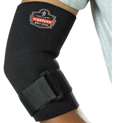 Ergodyne X-Large Black ProFlex 655 Neoprene Ambidextrous Elbow Sleeve With Hook And Loop Closure And Adjustable Cinch Strap-eSafety Supplies, Inc