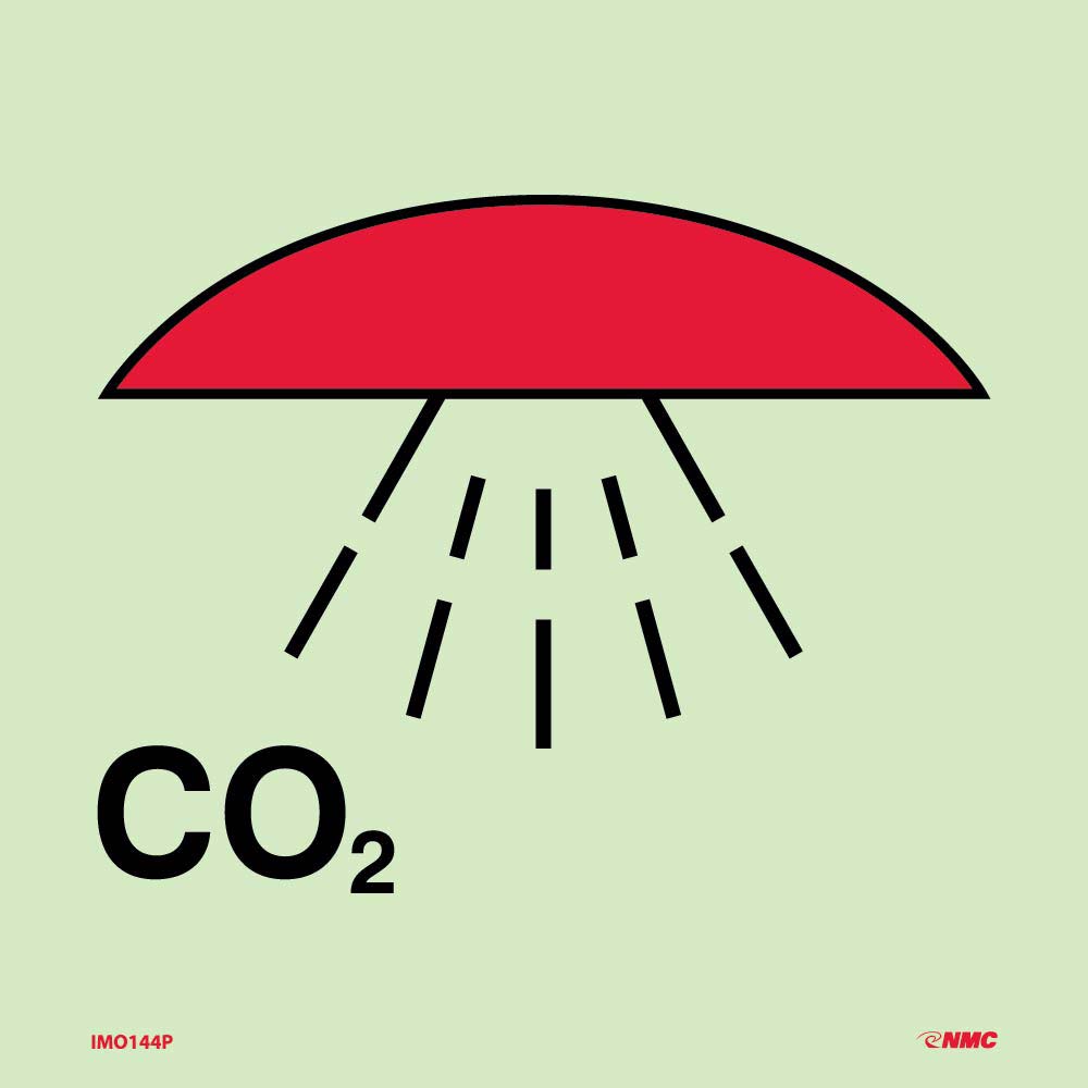 Symbol Space Protected By Co2 Imo Label-eSafety Supplies, Inc